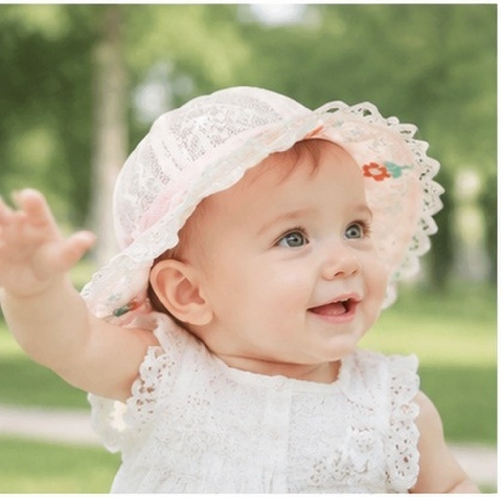 Sun Hat Wide Brim - หมวกปีกกว้างสำหรับเด็กผู้หญิง ใส่สบาย ระบายอากาศได้ดี เหมาะสำหรับฤดูร้อน ป้องกันแสงแดด หมวกสำหรับเด็กเล็กใส่ไปชายหาดหรือทำกิจกรรมกลางแจ้ง