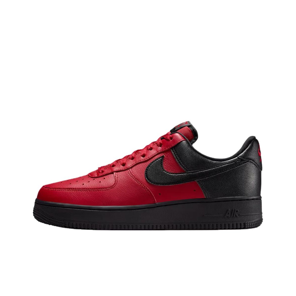 Nike Shoes Air Force 1 - ไนกี้ แอร์ ฟอร์ซ 1 รองเท้าสเก็ตบอร์ดระบายอากาศสำหรับผู้ชาย สีแดงดำ