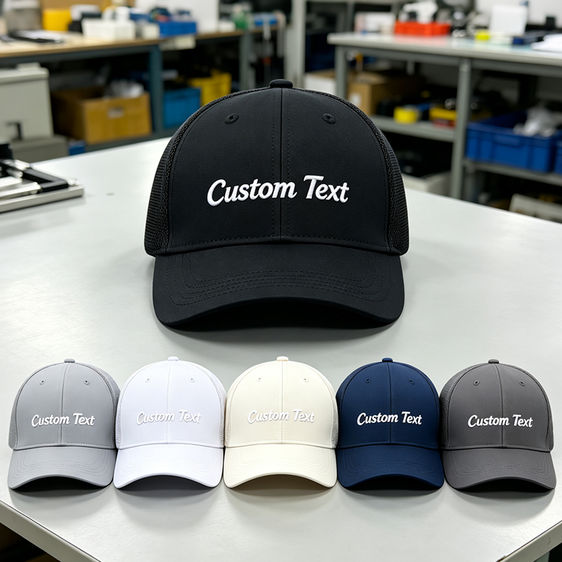 Trucker Cap Mesh - หมวกแก๊ปตาข่ายระบายอากาศ ปรับขนาดได้ ปักลายตามสั่ง สำหรับผู้ชายและผู้หญิง แห้งเร็ว ป้องกันแสงแดด