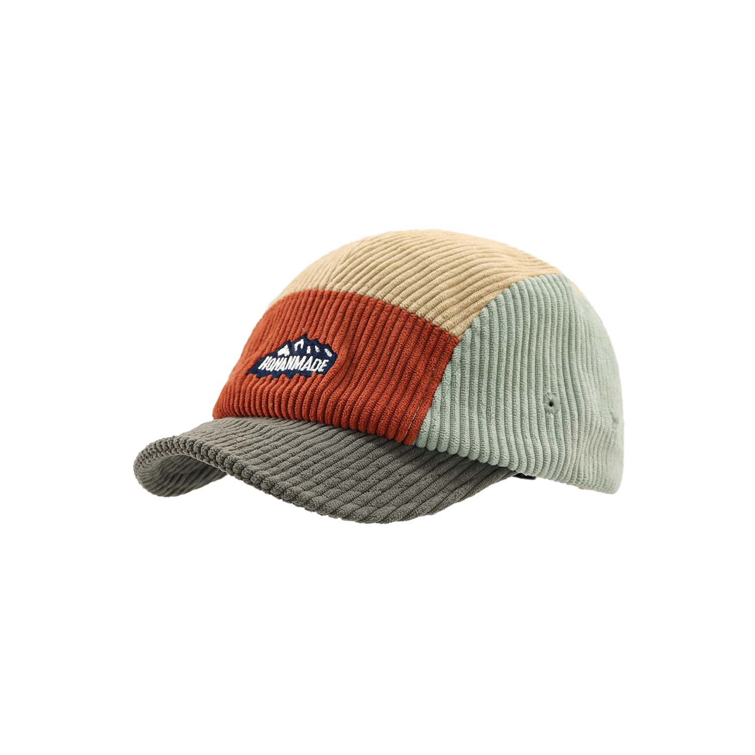 หมวกแก๊ปคอร์ดูรอยสีสันตัดกัน 5 - Corduroy Cap 5 Panel บทวิจารณ์และราคา