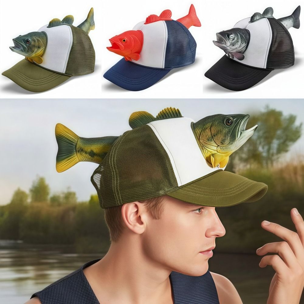 หมวกแก๊ปตาข่ายลายปลา 3 มิติ ตล - Trucker Cap Mesh บทวิจารณ์และราคา