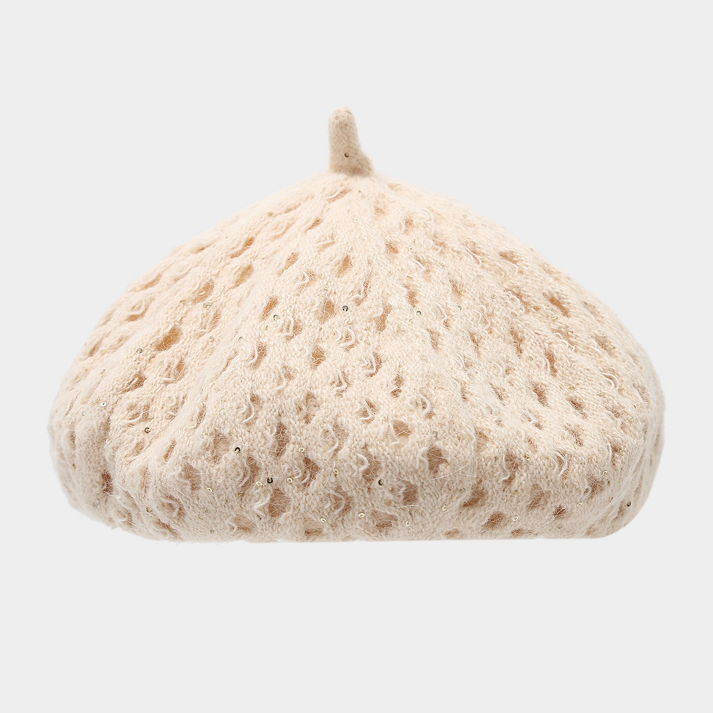 หมวกเบเรต์ถักลายฉลุสำหรับผู้หญ - Beret French Wool บทวิจารณ์และราคา