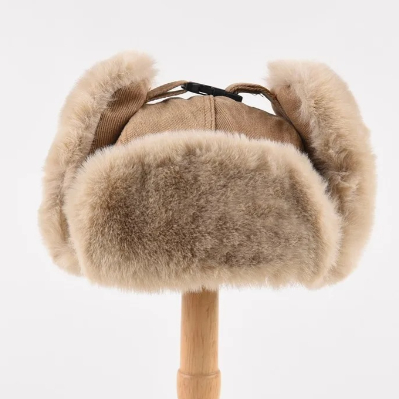 หมวกผ้าฝ้ายสำหรับผู้ชายและผู้ห - Winter Trapper Hat บทวิจารณ์และราคา