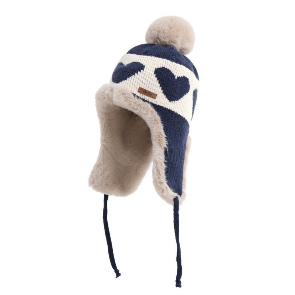 หมวกปิดหู ลายหัวใจ โพลีเอสเตอร - Trapper Hat Ear Flap บทวิจารณ์และราคา