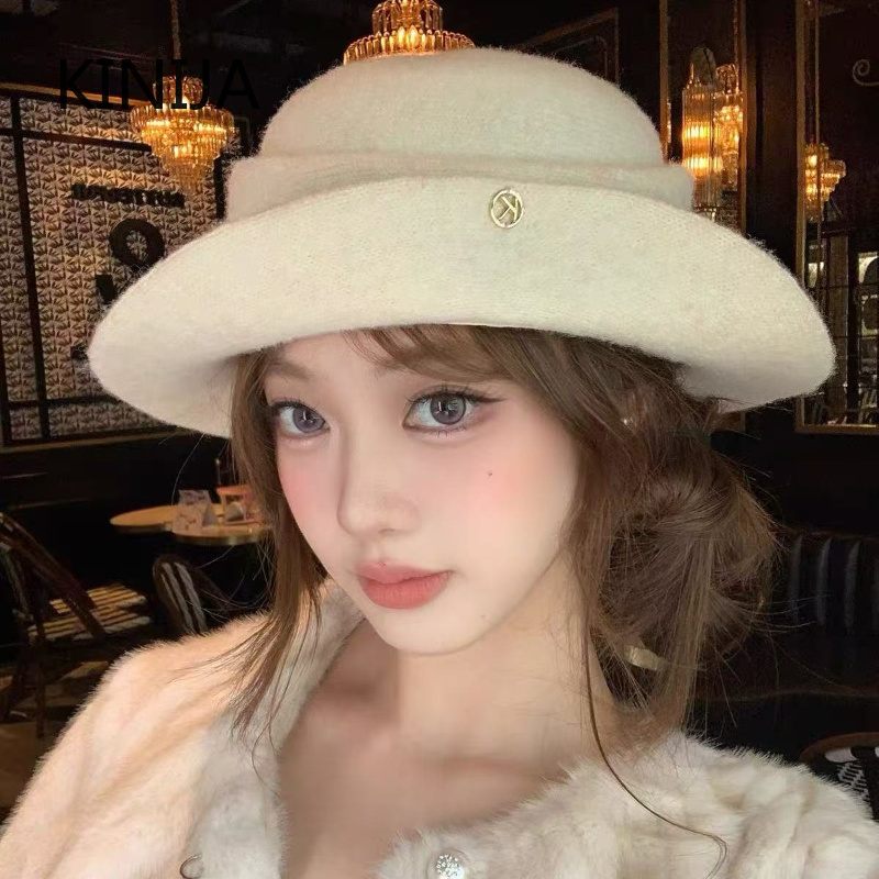 หมวกทรงสูงสีดำสไตล์ฝรั่งเศสสุด - Beret French Wool บทวิจารณ์และราคา