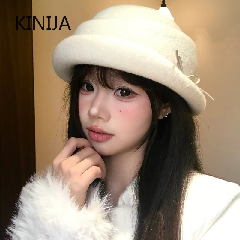 หมวกทรงเบเรต์ผ้าขนสัตว์สไตล์เฮ - Beret French Wool บทวิจารณ์และราคา
