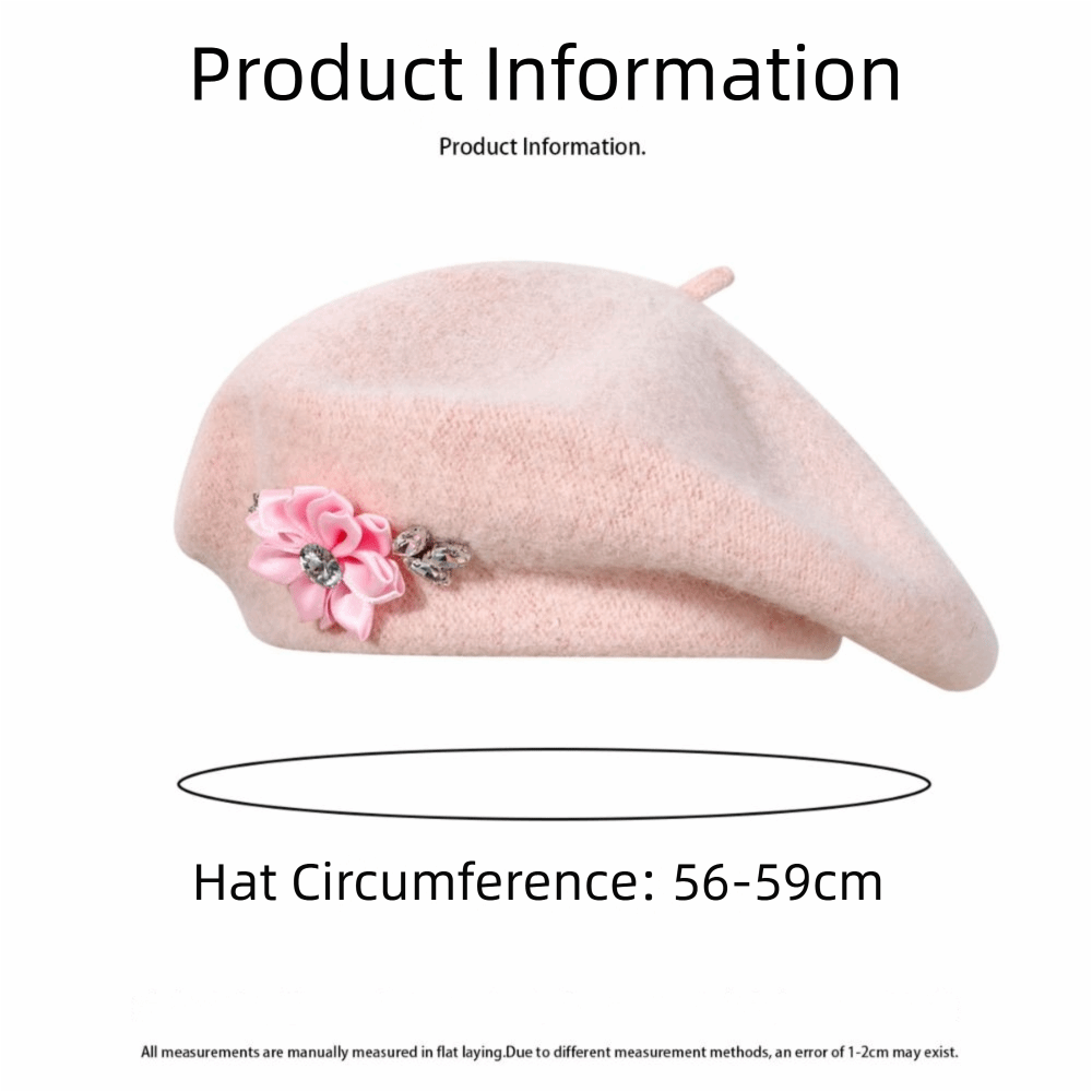หมวกเบเร่ต์ถักนิตติ้งขนแกะนุ่ม - Beret French Wool บทวิจารณ์และราคา