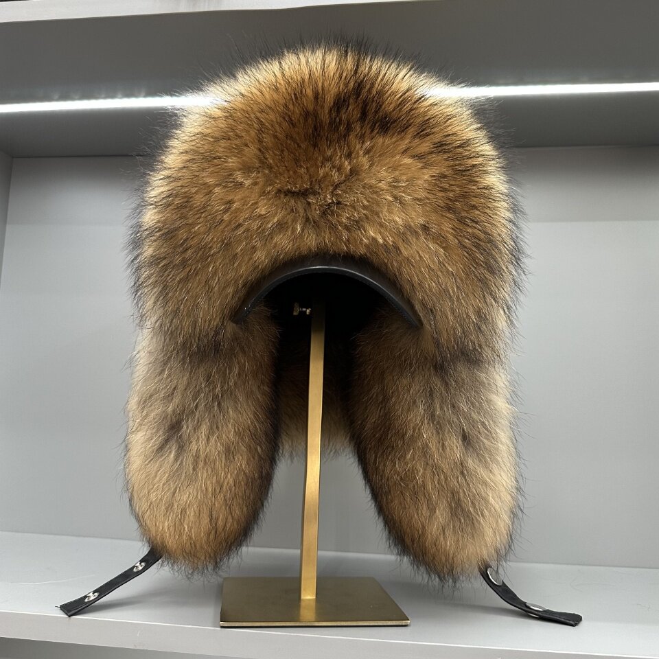 หมวกขนจิ้งจอกแท้ หมวกนักล่า หม - Trapper Hat Ear Flap บทวิจารณ์และราคา