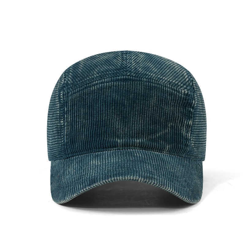 หมวกเบสบอลผ้าคอร์ดูรอยฟอก ปักโ - Corduroy Cap 5 Panel บทวิจารณ์และราคา